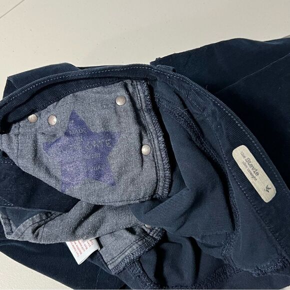 AG Adriano Goldschmied Stevie Slim Straight Corduroy Pants in Dark Navy - Picture 7 of 13